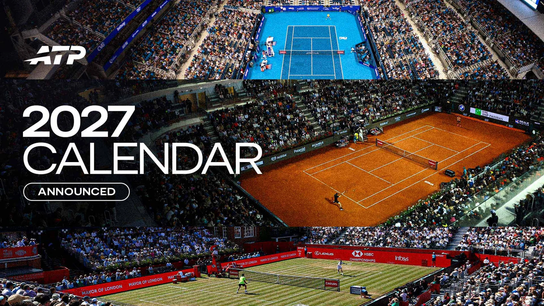 2027 ATP Tour Calendar: Tournament Dates, Locations & Surfaces