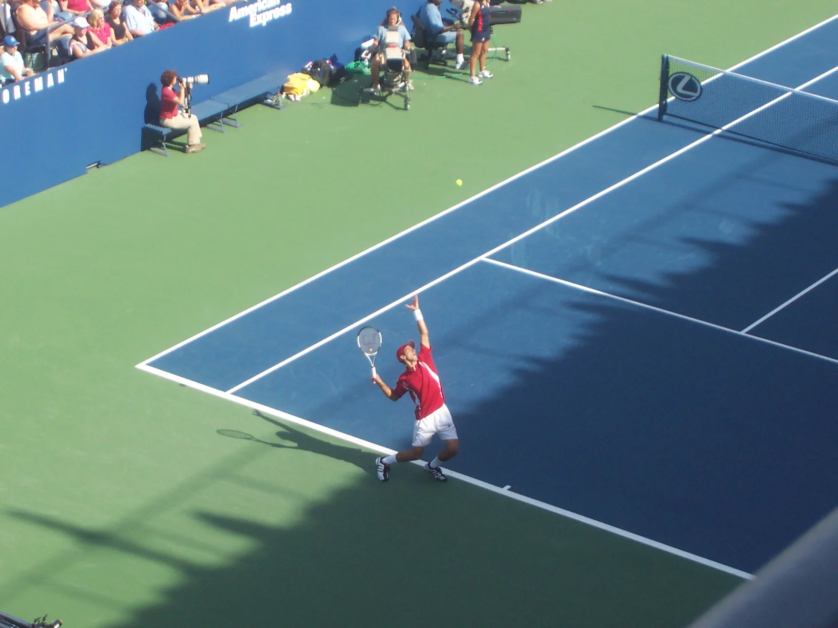 Novak Djokovic competing at the US Open