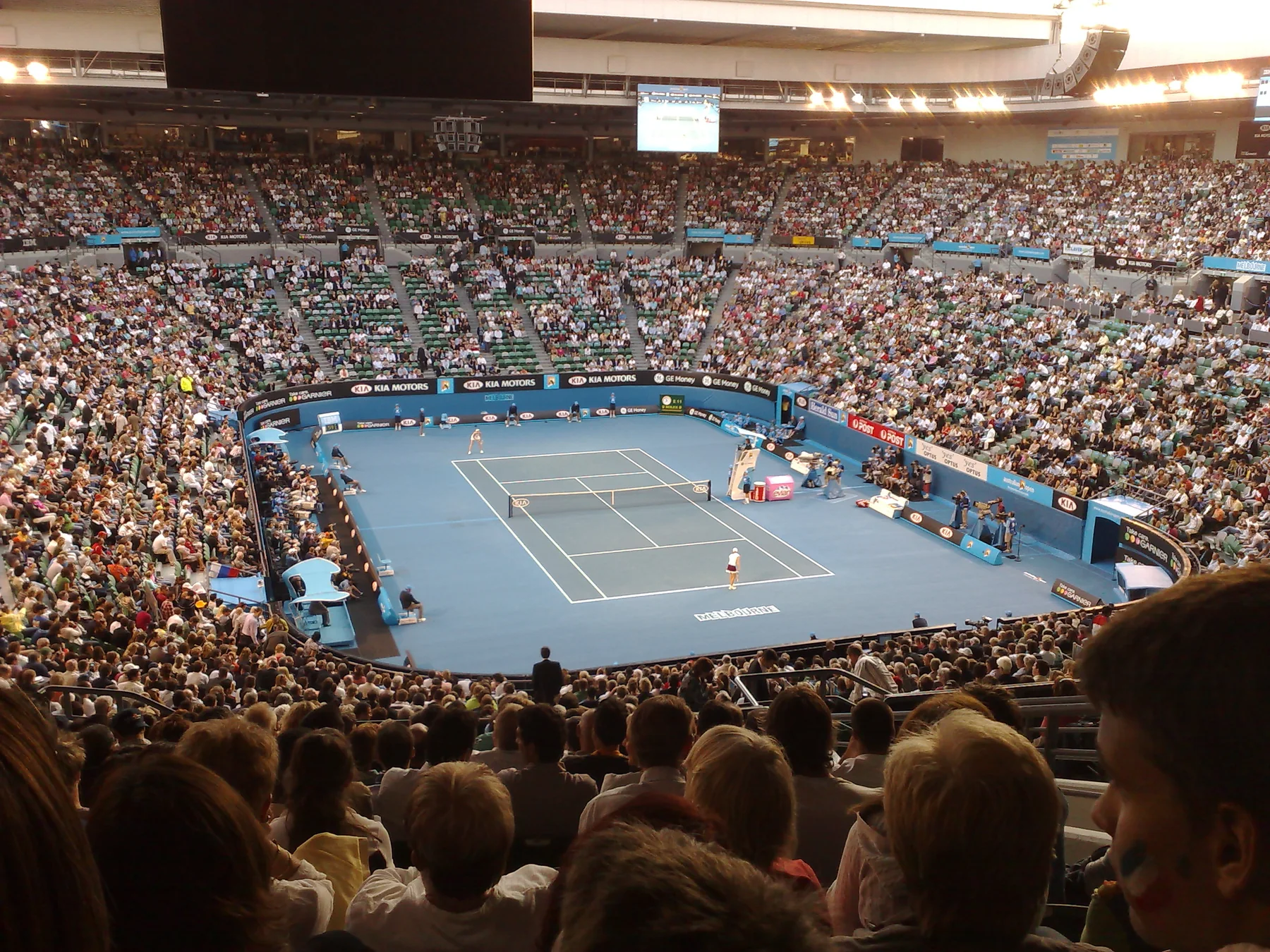 A packed Australian Open session inside Rod Laver Arena in Melbourne
